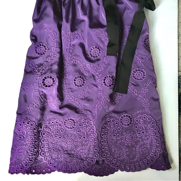 MINUET Purple Violet New With Tag Strapless Eyelet Party Dress Size Small NWT - Picture 10 of 16